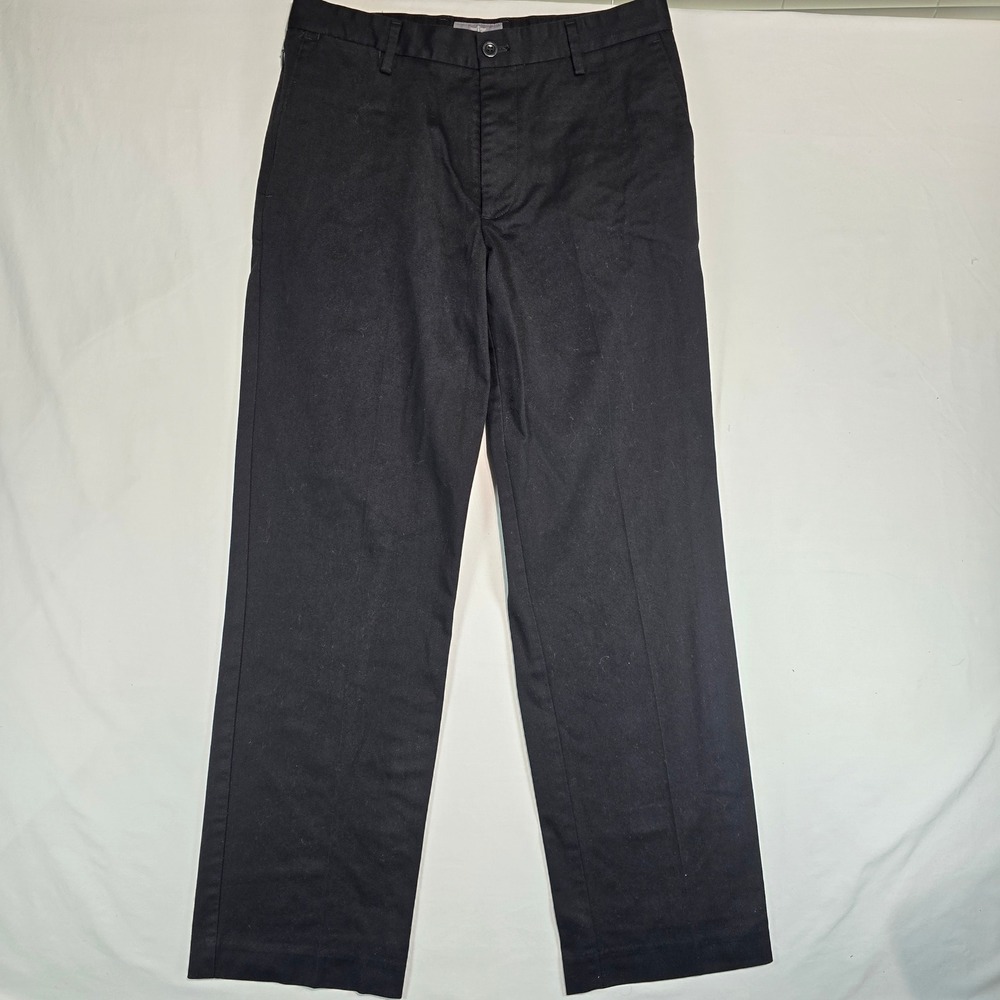 Dockers Mens Straight Fit D2 Chino Pants Black 32x32 Cotton Blend Stretch Trouse